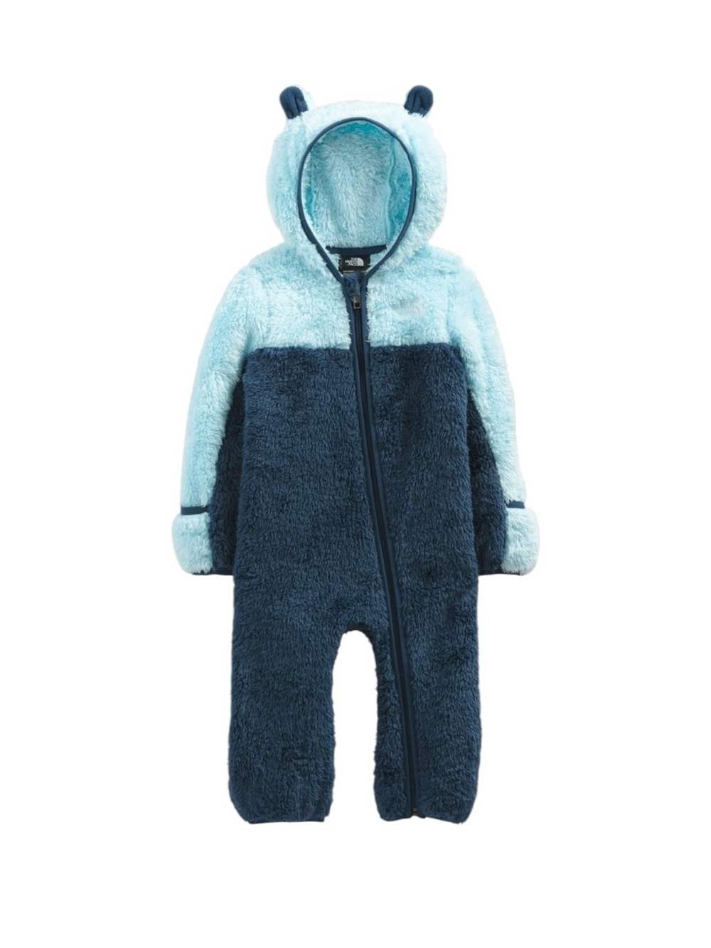 The North Face Baby Bear Fleece Bunting One Piece Shady Blue 12-18 Months NWT